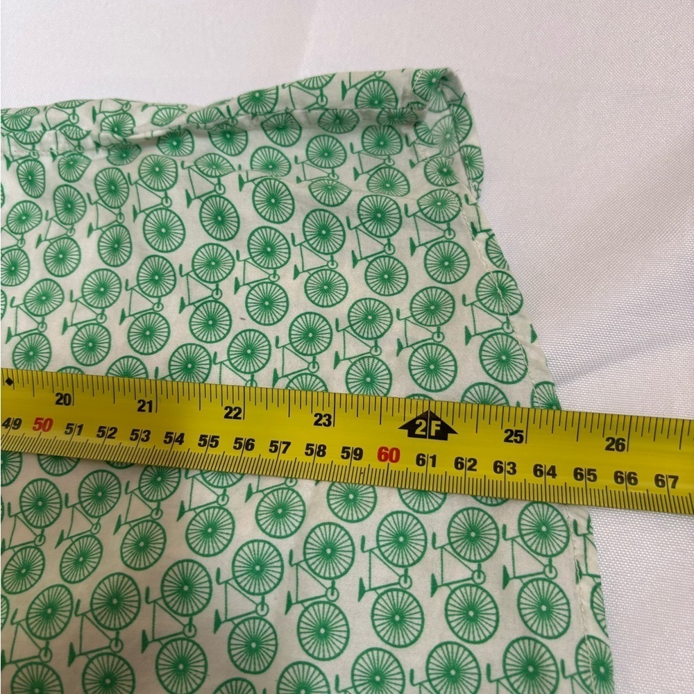 GAP Bicycle Print The Fitted Boyfriend Button Down Shirt Bicycle Print XS - Picture 9 of 11